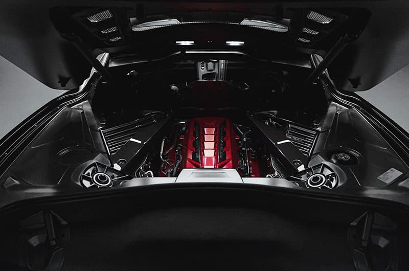 Under the hood – 2022 Chevrolet Corvette
